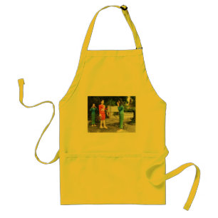 Tablier Tirer Les Visages Derrière Le Dos