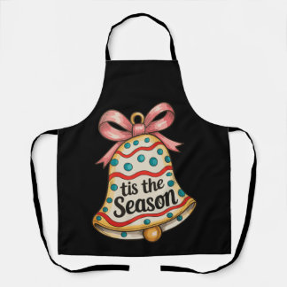 Tablier Tis The Season Christmas Bell Xmas Holiday Family