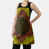 Tablier Tisser Mandala jaune et orange (Insitu)