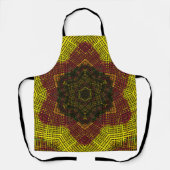 Tablier Tisser Mandala jaune et orange (Recto)
