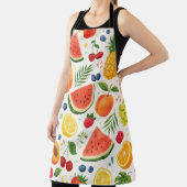 Tablier Tissu à motif de fruits d'été | Pastèque tropicale (Insitu)