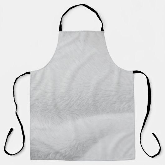 Tablier Tissu blanc coton (Recto)