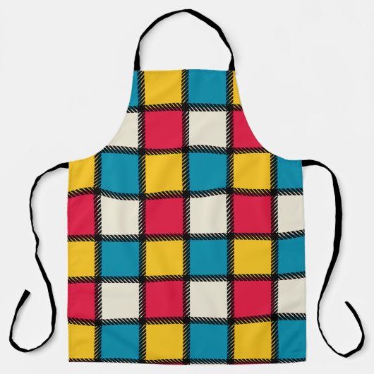 Tablier Tissu coloré plaqué (Recto)