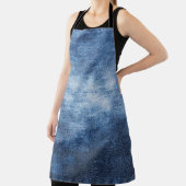 Tablier Tissu en denim usé, arrière - plan texturé. (Insitu)