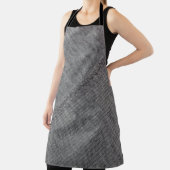 Tablier Tissu gris : texture cousue abstraite. (Insitu)