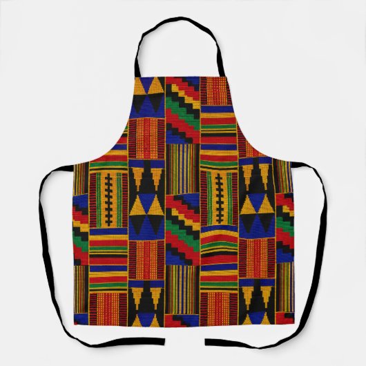 Tablier Tissu Kente de style africain (Recto)