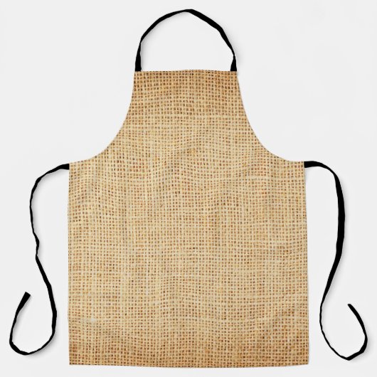 Tablier Tissu naturel, arrière - plan texturé. (Recto)