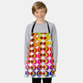 Tablier Tissu psychédélique (Porté)