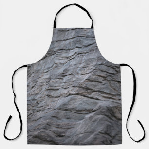 Tablier Tissu rayé noir et gris