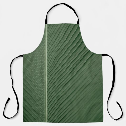 Tablier Tissu rayé vert et blanc (Recto)
