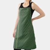 Tablier Tissu rayé vert et blanc (Insitu)