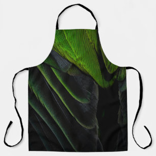 Tablier Tissu vert et noir