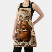 Tablier Title morning sleepy coffee bean funny relatable b (Insitu)