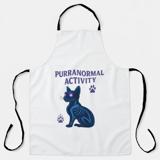 Tablier Title: Purranormal Activity – Haunted Cat Apron (Recto)