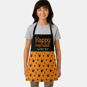 Tablier Toile d'araignée Joyeuse fête d'Halloween personna