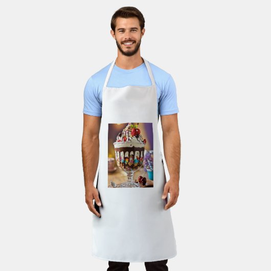 Tablier toile de chef (Porté)