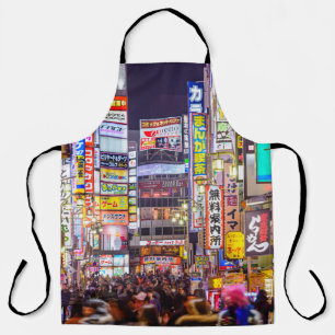 Tablier TOKYO, JAPON - 14 MARS 2014 : Signes ligne dense