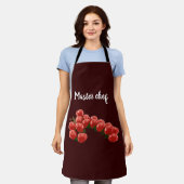 Tablier tomates cerises fraîches sur une branche avec tabl (Porté)