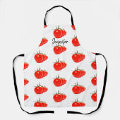Tablier Tomates Légumes Nom Tout-En-Un Apron D'Impression (Recto)