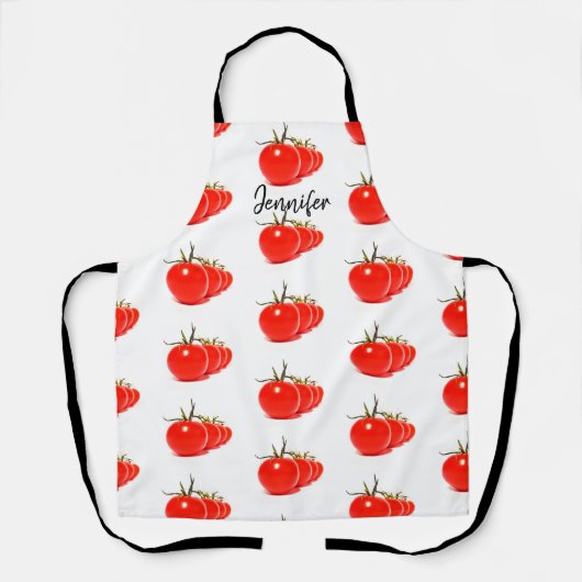 Tablier Tomates Légumes Nom Tout-En-Un Apron D'Impression (Recto)