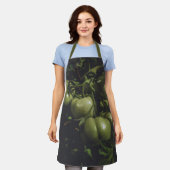 Tablier Tomates Vertes Rustiques et Maussades de la Ferme (Porté)