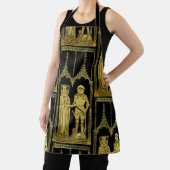 Tablier Tombeau médiéval en laiton Rubbing Chevalier, Dame (Insitu)