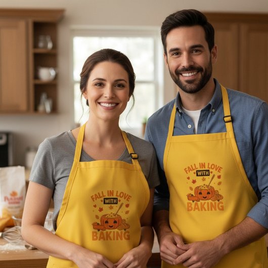 Tablier Tomber dans l'amour avec la cuisson Citrouille épi