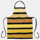 Tablier Tons Jaune Doré Sur Noir (Recto)