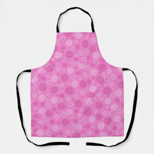 Tablier Tons rose lilas avec des pois dans le rétro des an