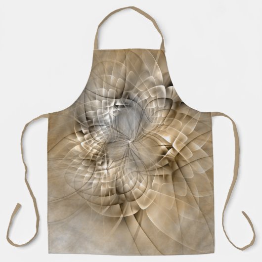 Tablier Tons Terre Abstrait Art fractal moderne Texture (Recto)