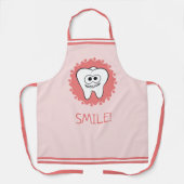 Tablier Toothy Dentist rose (Recto)