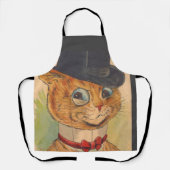 TABLIER TOP HAT CAT LOUIS WAIIS ART RETRO KITCHEN APRON (Recto)