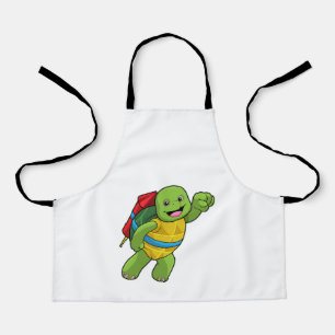 Tablier Tortue au volant avec fusée