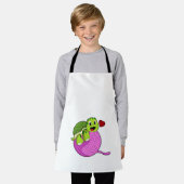 Tablier Tortue avec balle de laine (Porté)