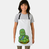 Tablier Tortue avec coquille et chiffon de nettoyage (Insitu)