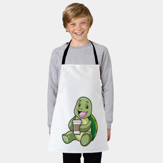 Tablier Tortue avec Shell & Café à aller (Porté)