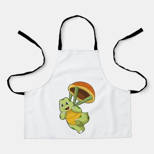 Tablier Tortue avec Shell en tant que Skydiver (Recto)