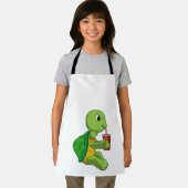 Tablier Tortue avec tasse à boire avec paille (Insitu)