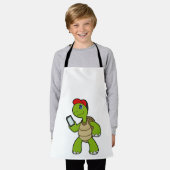 Tablier Tortue avec téléphone et Casquette (Porté)