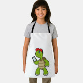 Tablier Tortue avec téléphone et Casquette (Insitu)