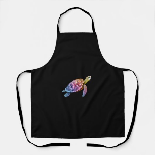 Tablier Tortue boîte orientale Colorful Splash (3) (Recto)