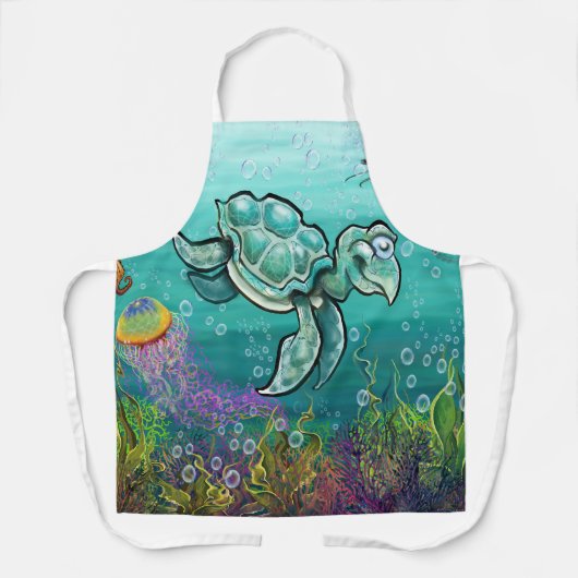 Tablier Tortue de mer (Recto)