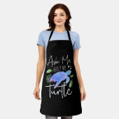 Tablier Tortue de mer Aquarelle Demander (Porté)