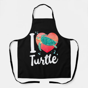 Tablier Tortue de mer Coeur J'aime