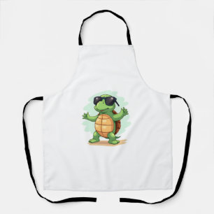 Tablier Tortue de mer Dabbing amoureux des animaux Sauvez 