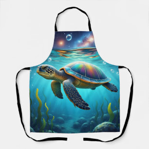 Tablier Tortue de mer galactique