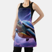 Tablier Tortue de mer galactique violette (Insitu)