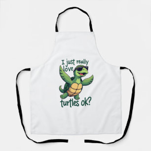 Tablier Tortue de mer qui fait le dab Je suis juste vraime