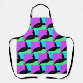 Tablier Tortue de mer tropicale colorée (Recto)