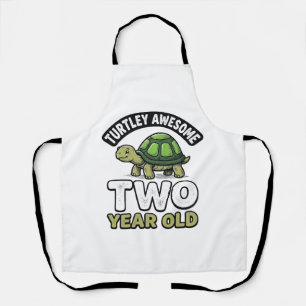 Tablier Tortue Deux Ans Anniversaire Gravure Vintage Shi